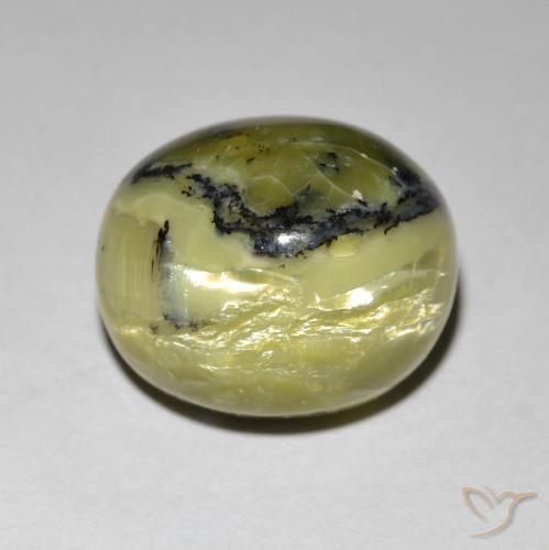 7.27ct Natural Terra Verde Opala Olho de Gato, oval, Opaco