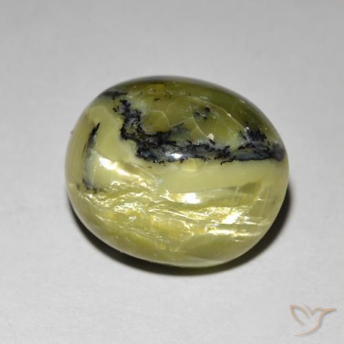 Opala Olho de Gato Terra Verde Natural 7.27ct, oval, Opaco