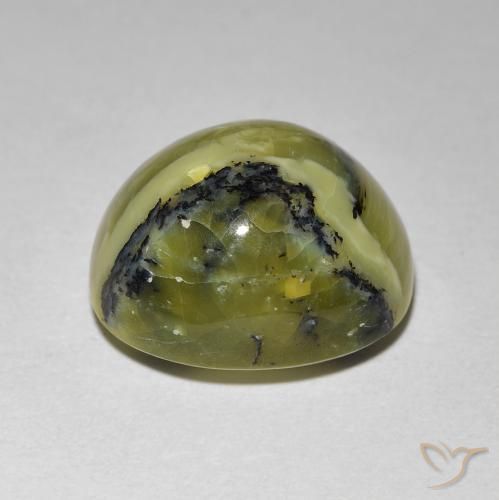 Opala Olho de Gato Terra Verde Natural 7.27ct, oval, Opaco