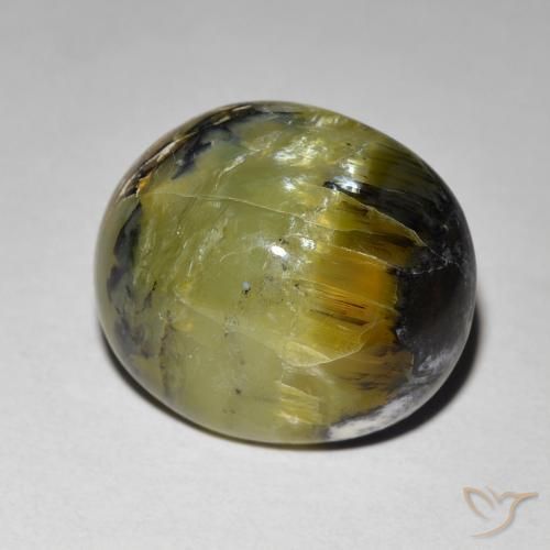 Opala Olho de Gato Terra Verde Natural 7.49ct, oval, Opaco
