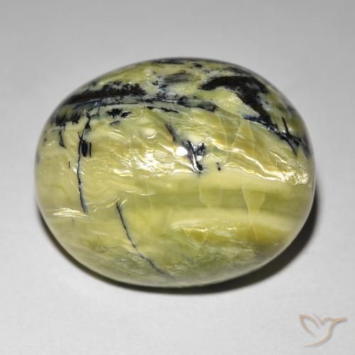 24.01ct Natural Terra Verde Opala Olho de Gato, oval, Opaco