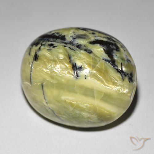 Opala Olho de Gato Terra Verde Natural 24.01ct, oval, Opaco