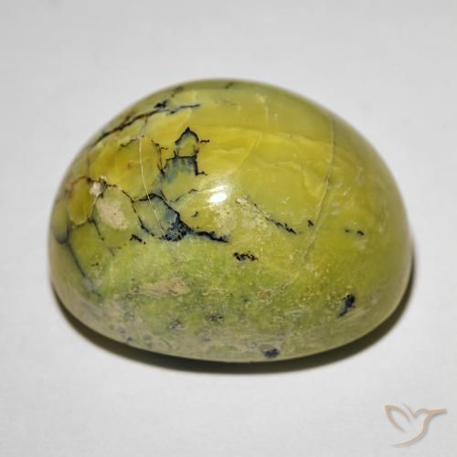 Opala Olho de Gato Terra Verde Natural 19.06ct, oval, Opaco