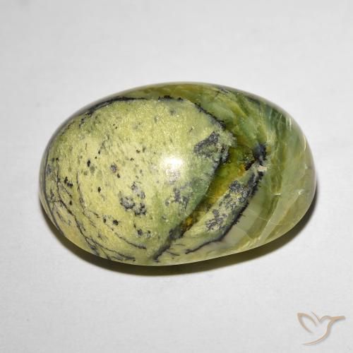 Opala Olho de Gato Terra Verde Natural 15.89ct, oval, Opaco