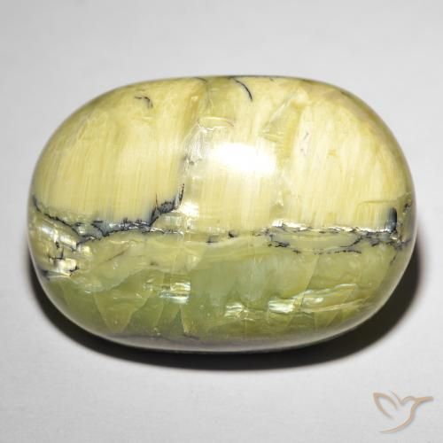 30.92ct Natural Terra Verde Opala Olho de Gato, oval, Opaco