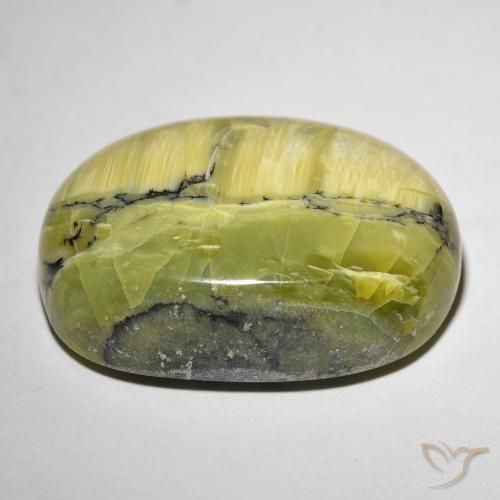 Opala Olho de Gato Terra Verde Natural 30.92ct, oval, Opaco