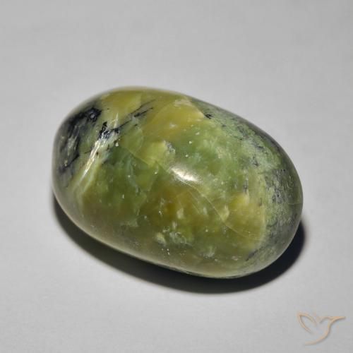 Opala Olho de Gato verde quente Natural 16.97ct, oval, Opaco