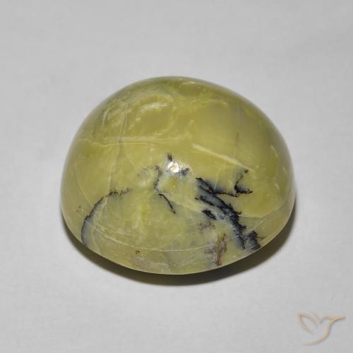 Opala Olho de Gato verde quente Natural 7.23ct, oval, Opaco