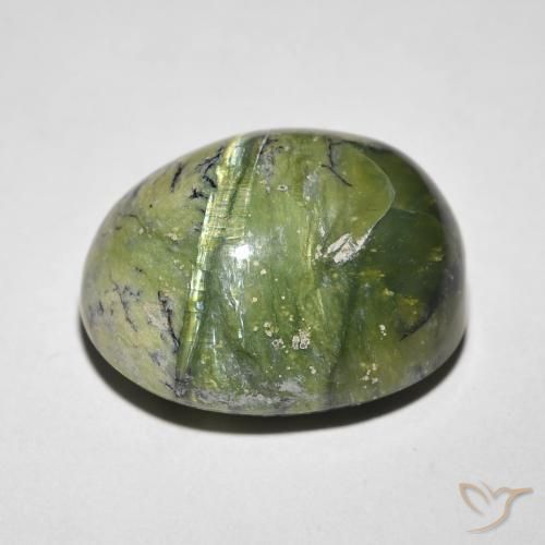 Opala Olho de Gato Terra Verde Natural 11.27ct, oval, Opaco