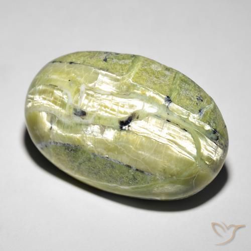 Opala Olho de Gato Terra Verde Natural 21.88ct, oval, Opaco