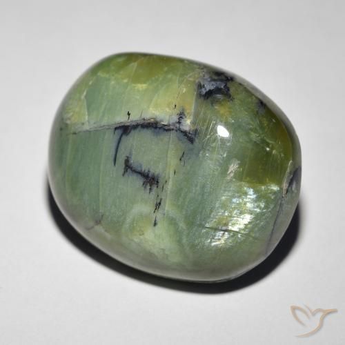 Opala Olho de Gato Terra Verde Natural 18.89ct, oval, Opaco