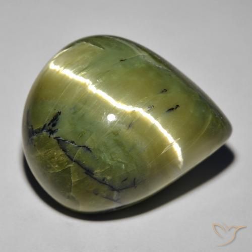 Opala Olho de Gato Pêra 29,45 ct, 24,8 x 21,1 mm Do Brasil, Photo A
