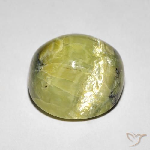Opala Olho de Gato Terra Verde Natural 10.64ct, oval, Opaco
