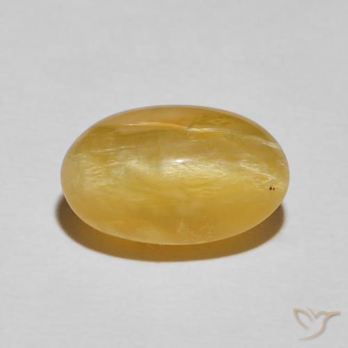 4.84ct Natural Dourado médio Opala Olho de Gato, oval, Opaco