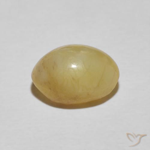 Opala Olho de Gato amarelo médio Natural 2.24ct, oval, Opaco