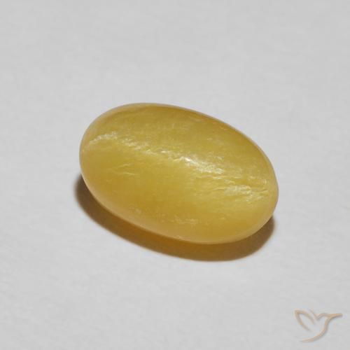 Opala Olho de Gato amarelo quente Natural 2.41ct, oval, Opaco