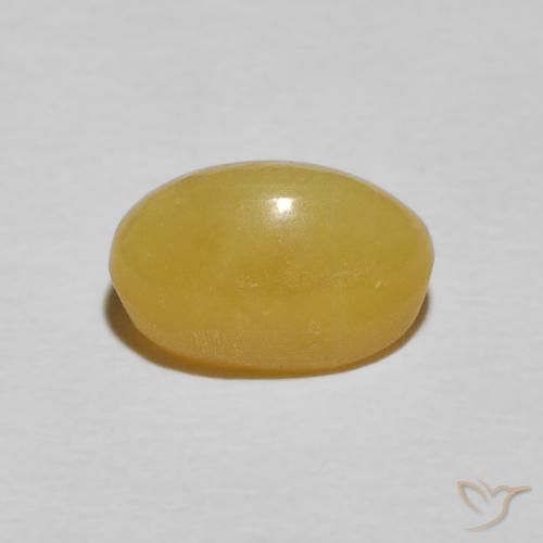 Opala Olho de Gato amarelo quente Natural 2.41ct, oval, Opaco