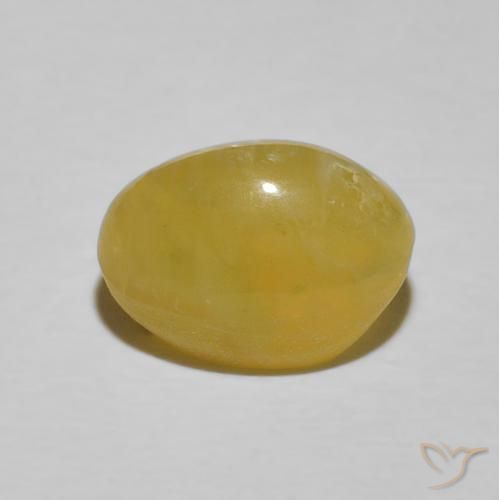 Opala Olho de Gato Luz amarela Natural 3.78ct, oval, Opaco