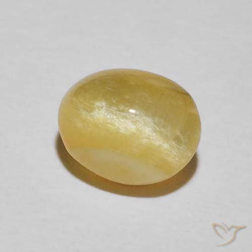 Opala Olho de Gato Amarelo Toscana Natural 2.28ct, oval, Opaco