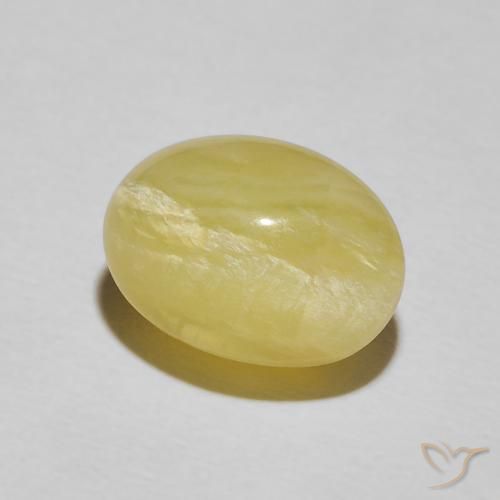 Opala Olho de Gato Luz amarela Natural 4.48ct, oval, Opaco