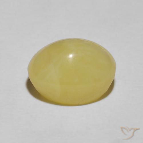 Opala Olho de Gato Luz amarela Natural 4.48ct, oval, Opaco