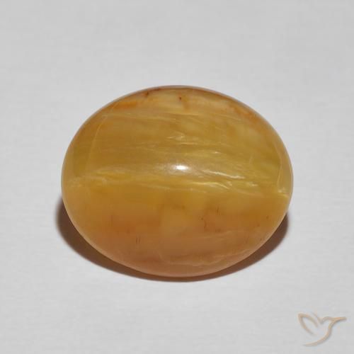 5.89ct Natural Marrom dourado Opala Olho de Gato, oval, Opaco