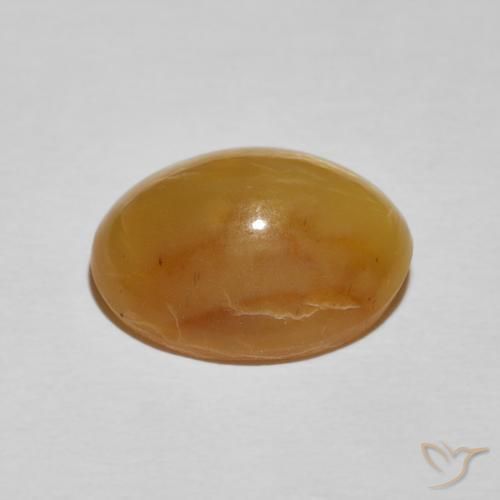 Opala Olho de Gato Marrom dourado Natural 5.89ct, oval, Opaco