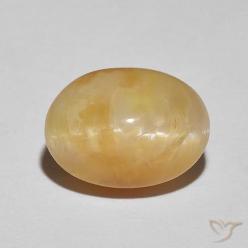 9.26ct Natural Dourado-Laranja Opala Olho de Gato, oval, Opaco