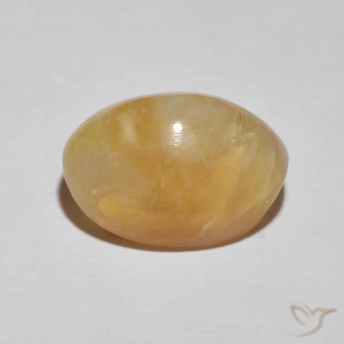 Opala Olho de Gato Dourado-Laranja Natural 9.26ct, oval, Opaco