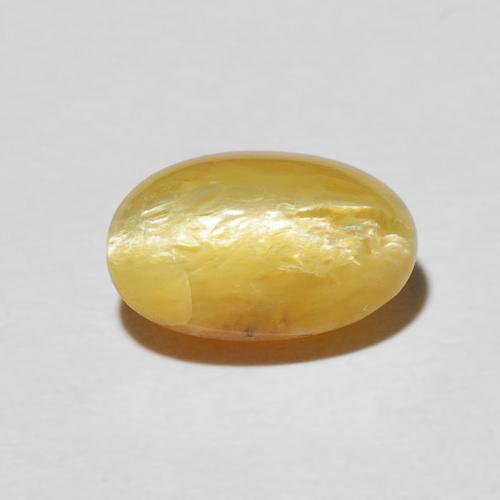 2.61ct Natural Laranja Dourada Opala Olho de Gato, oval, Opaco