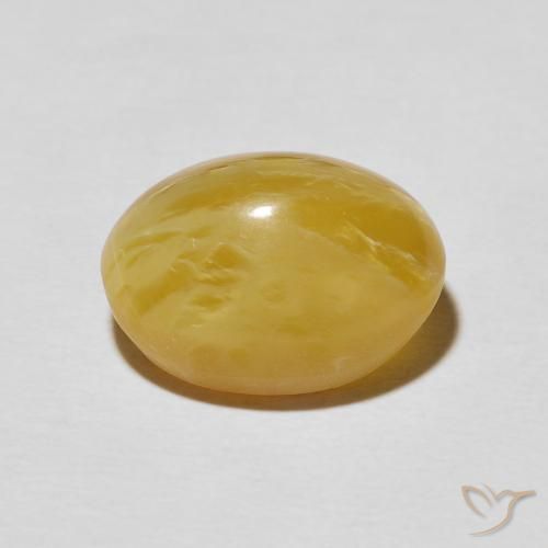 Opala Olho de Gato Dourado-Laranja Natural 8.99ct, oval, Opaco