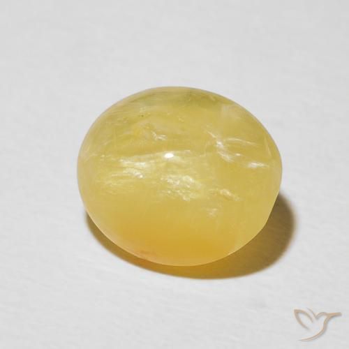 Opala Olho de Gato Dourado médio Natural 3.13ct, oval, Opaco