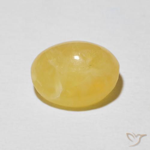 Opala Olho de Gato Dourado médio Natural 3.13ct, oval, Opaco