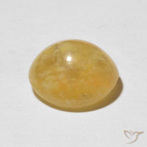 Opala Olho de Gato ouro médio Natural 3.37ct, oval, Opaco