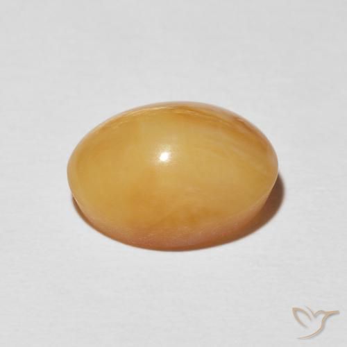 Opala Olho de Gato Laranja-Ouro Natural 4.59ct, oval, Opaco