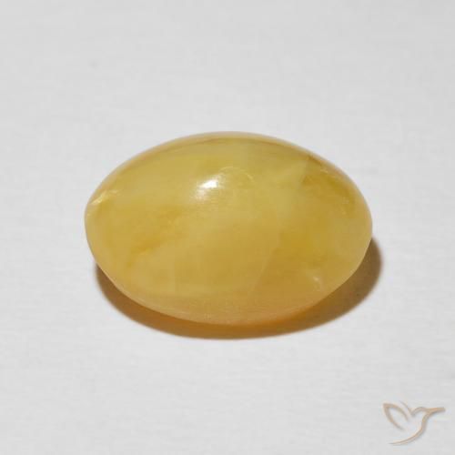 Opala Olho de Gato Dourado médio Natural 4.36ct, oval, Opaco