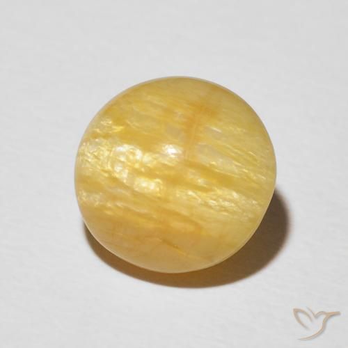Opala Olho de Gato Dourado médio Natural 4.42ct, oval, Opaco