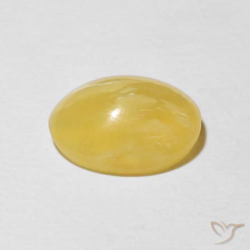 Opala Olho de Gato Amarelo dourado Natural 2.65ct, oval, Opaco