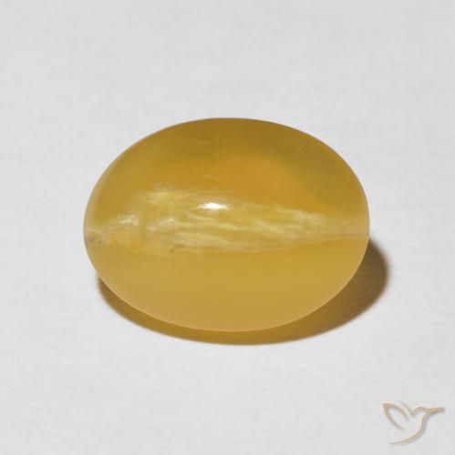 5.81ct Natural Laranja Dourada Opala Olho de Gato, oval, Opaco