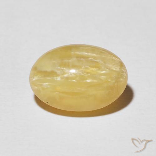 4.03ct Natural Dourado médio Opala Olho de Gato, oval, Opaco