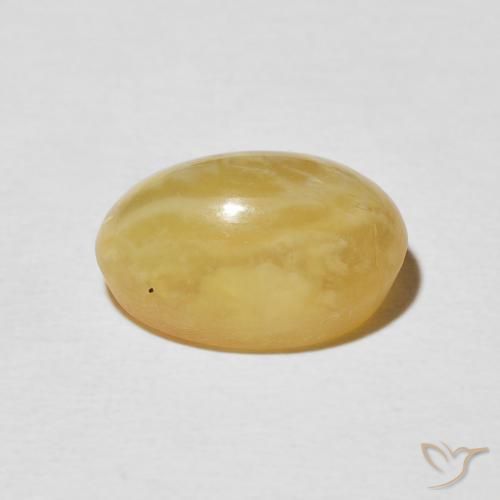 Opala Olho de Gato Dourado médio Natural 4.03ct, oval, Opaco