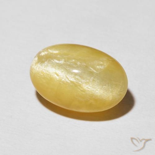 Opala Olho de Gato ouro médio Natural 6.04ct, oval, Opaco