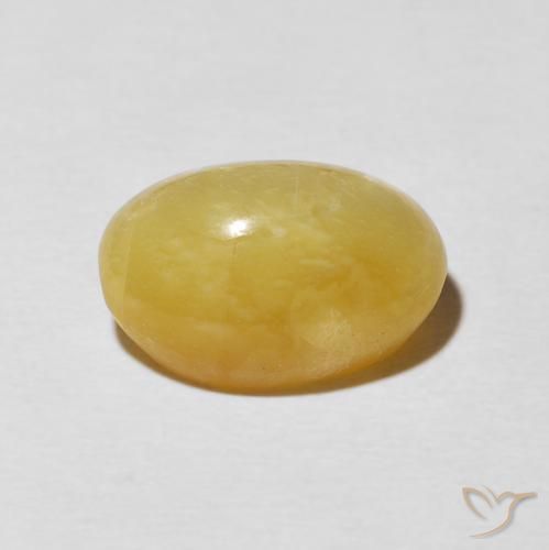 Opala Olho de Gato ouro médio Natural 6.04ct, oval, Opaco