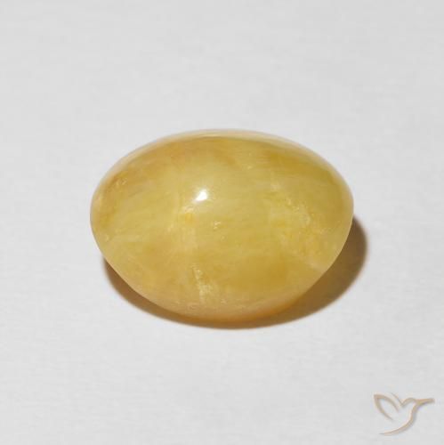 Opala Olho de Gato Dourado médio Natural 5.55ct, oval, Opaco