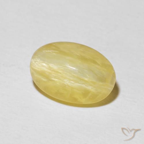 Opala Olho de Gato Luz amarela Natural 2.52ct, oval, Opaco