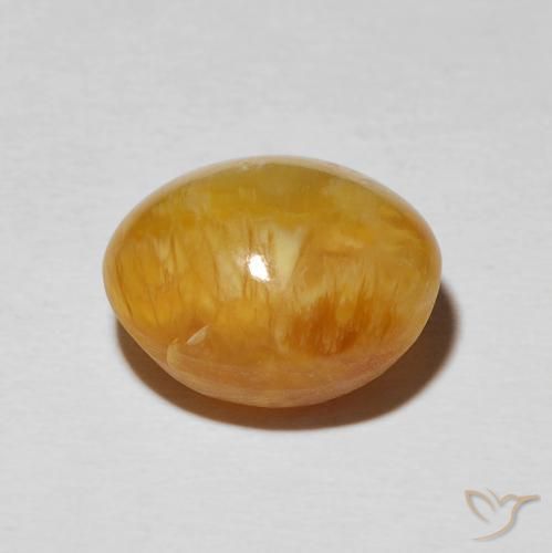 Opala Olho de Gato Marrom dourado Natural 7.94ct, oval, Opaco