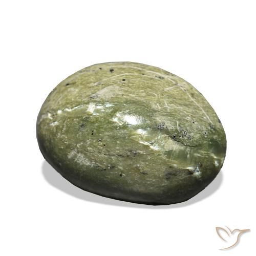 Opala Olho de Gato Terra Verde Natural 4.77ct, oval, Opaco