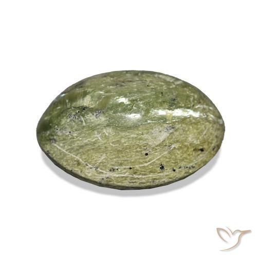 Opala Olho de Gato Terra Verde Natural 4.77ct, oval, Opaco