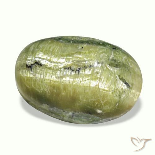 Cat's eye opal multicolorido natural 12,02ct, corte oval, opaco