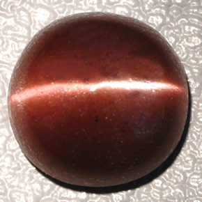 Cat's eye scapolite marrom natural 4,26ct, corte oval, opaco